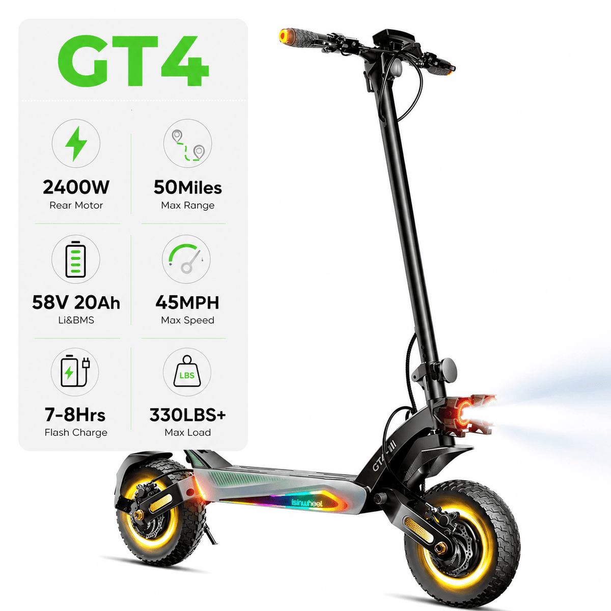 Isinwheel GT4 Dual-Motor Electric Scooter