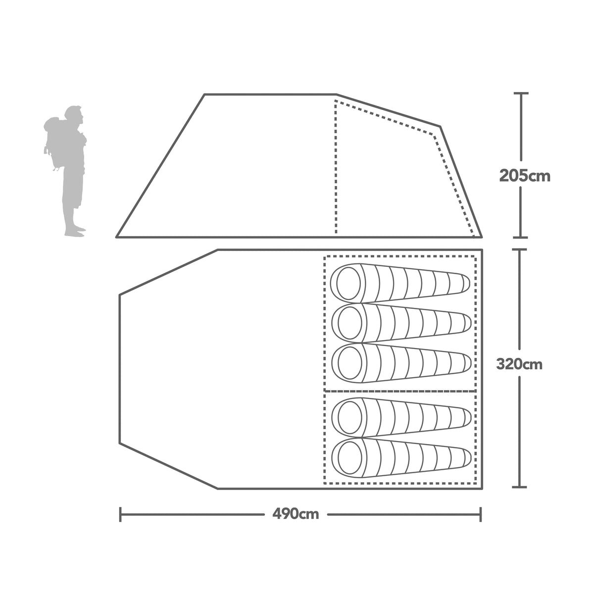 Berghaus Adhara Air 500 Nightfall Tent - view 2